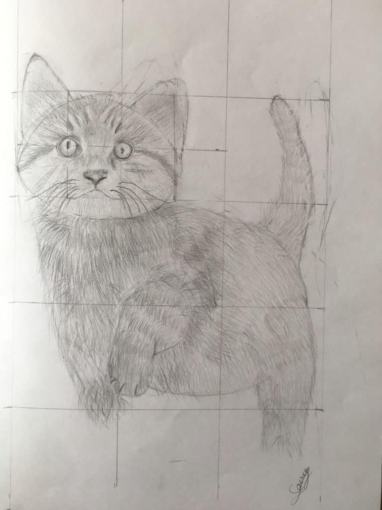 Dessin Croquis Crayon élève cours art plastique cours arts plastiques saint Nazaire bagnols sur ceze gard