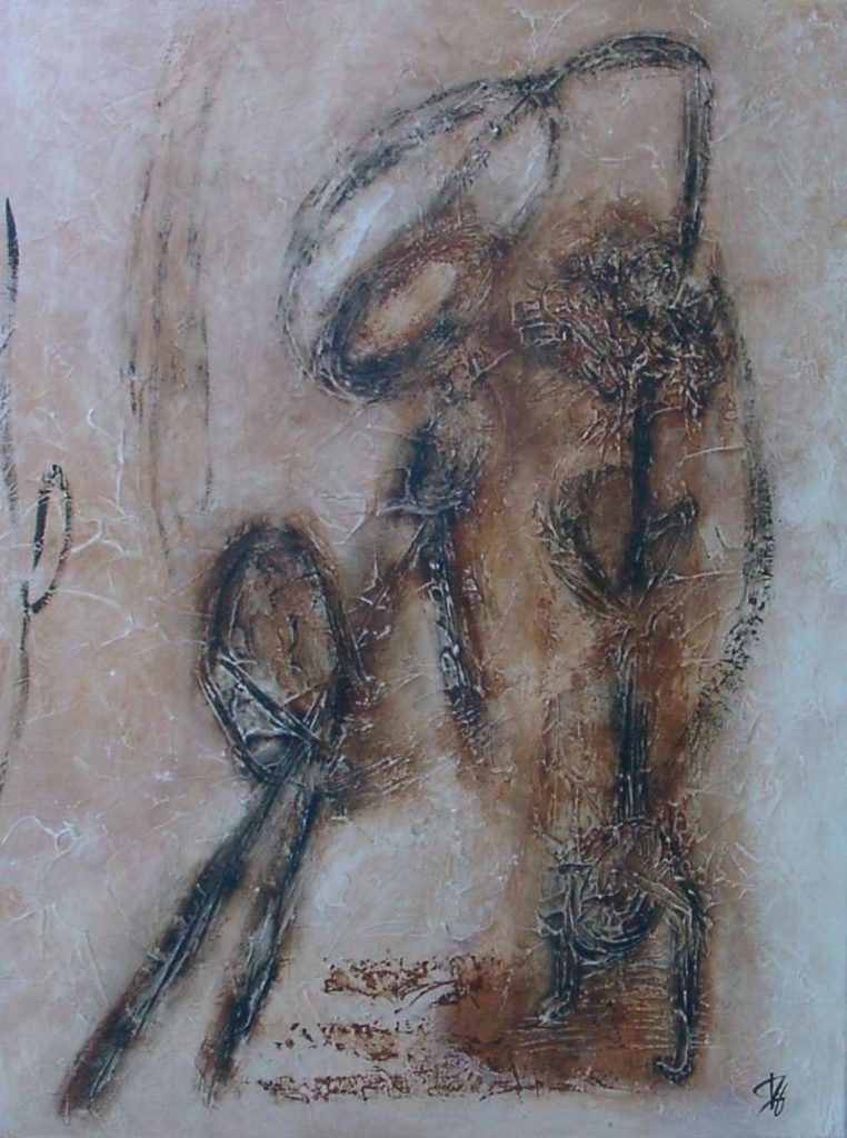 Tableau Anne-marie Vincent cours art plastique cours arts plastiques saint Nazaire bagnols sur ceze gard