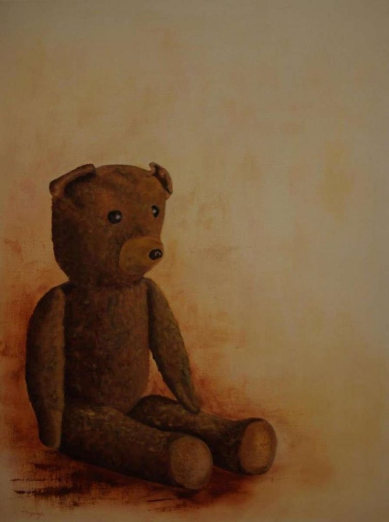 Peinture Souvenir d'enfance d'Anne-Marie Vincent - 60 x 80 cm