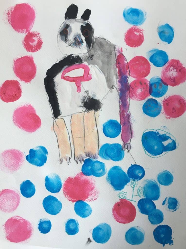 Tableau élève cours art plastique cours arts plastiques saint Nazaire bagnols sur ceze gard