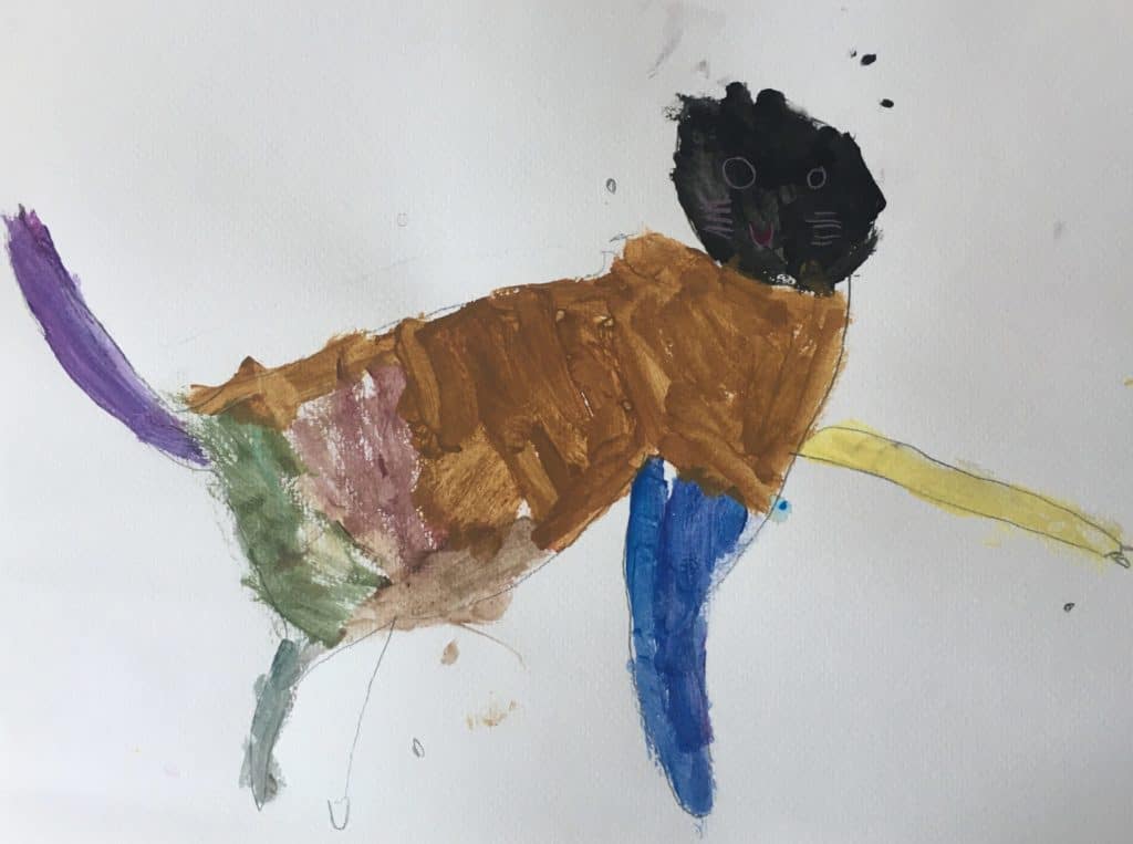 Tableau élève cours art plastique cours arts plastiques saint Nazaire bagnols sur ceze gard